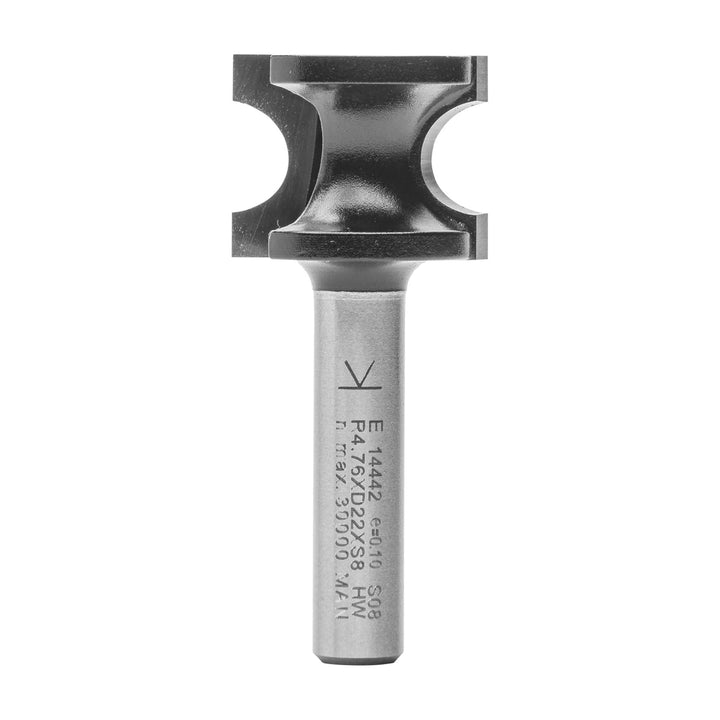 ENT 14442 Halbstabfräser HW, Schaft (S) 8 mm, Durchmesser (D) 22,3 mm, NL 17,9 mm, R 4,76 mm, SL 32