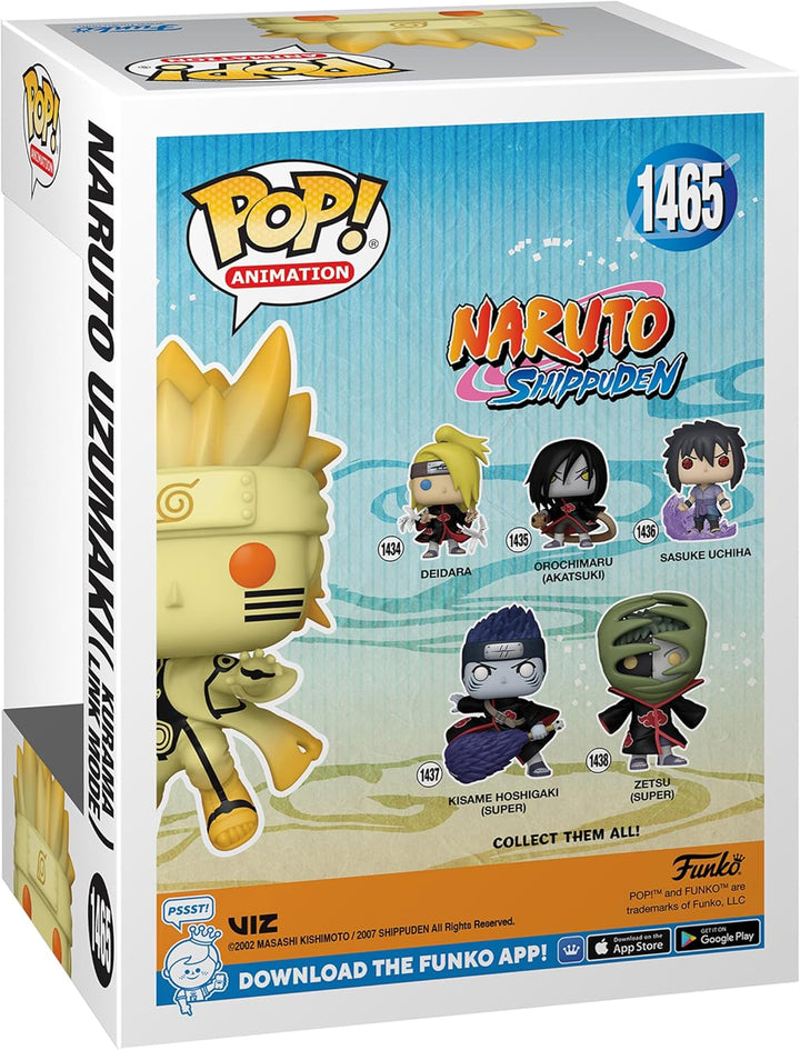 Funko Pop! Animation: Naruto Shippuden - Naruto Uzumaki im Kurama Link Mode mit Rasengan Glow Chase