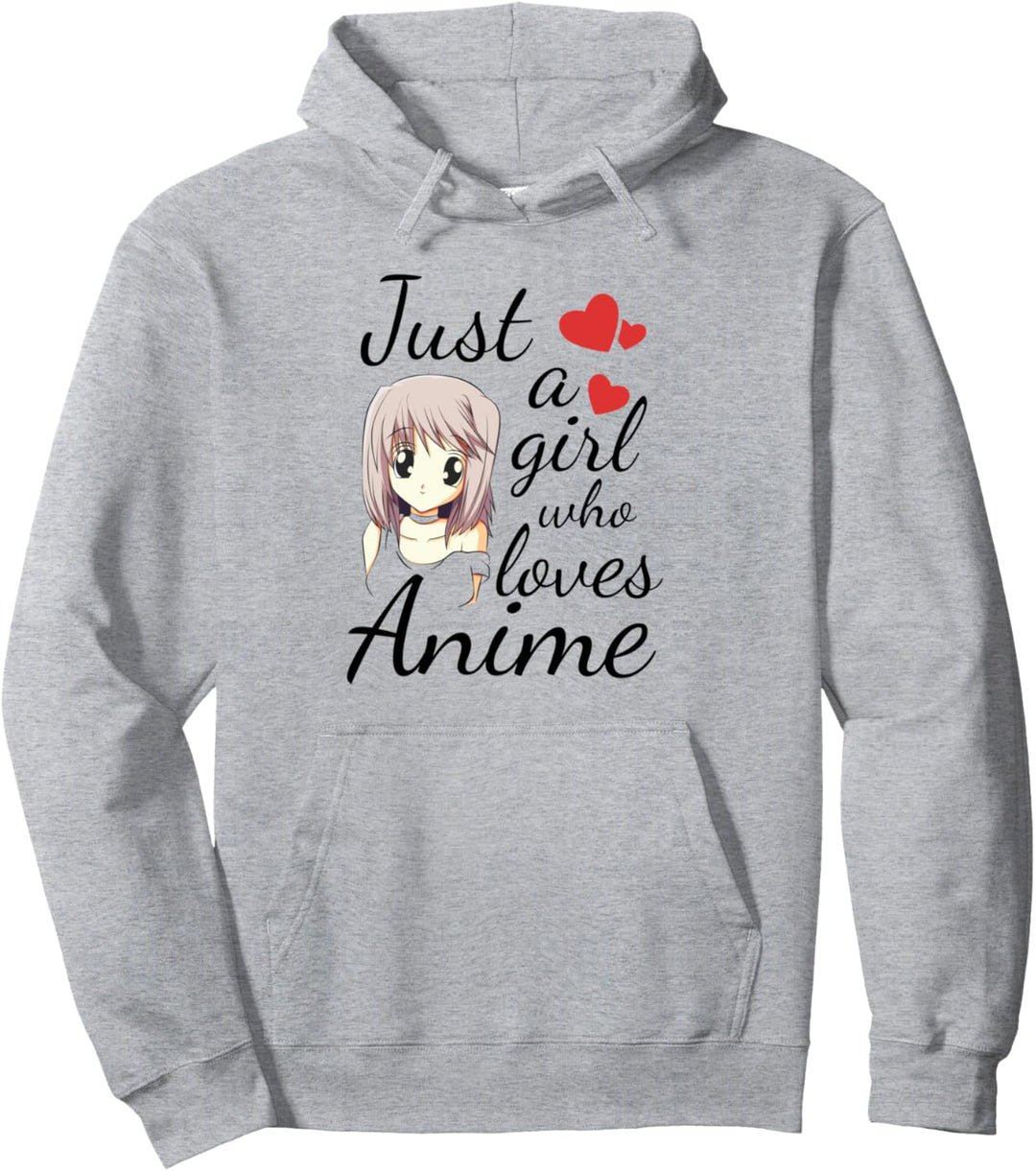 Süsses Anime Mädchen | Just a Girl Who Loves Anime Pullover Hoodie