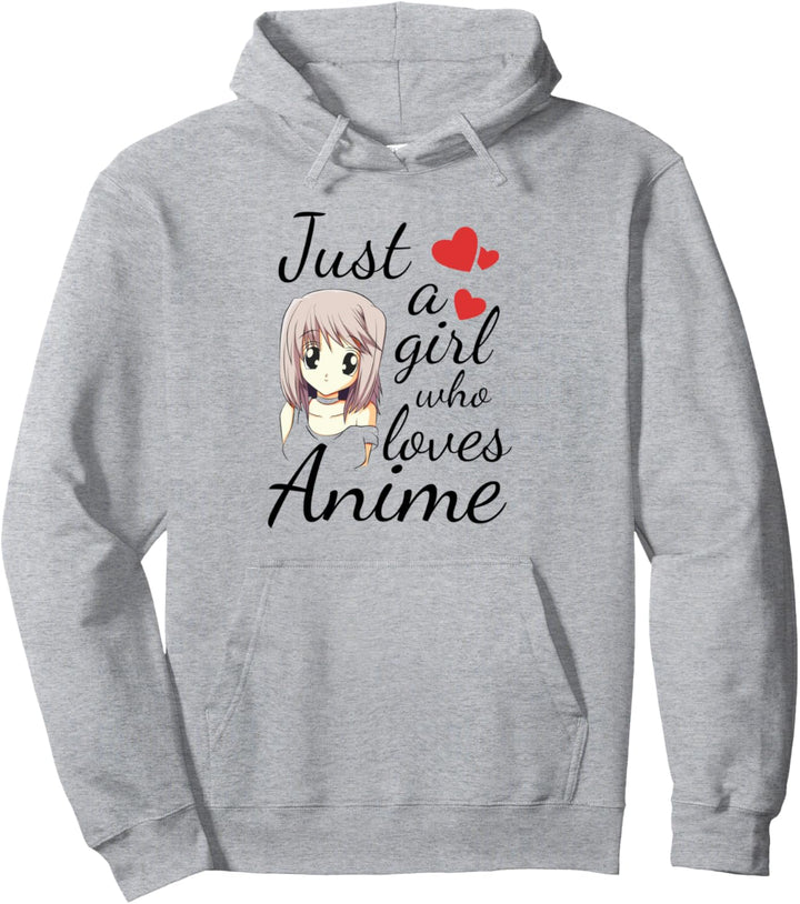 Süsses Anime Mädchen | Just a Girl Who Loves Anime Pullover Hoodie