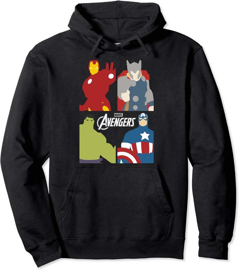 Marvel The Avengers Group Shot Four Corners Panels Pullover Hoodie