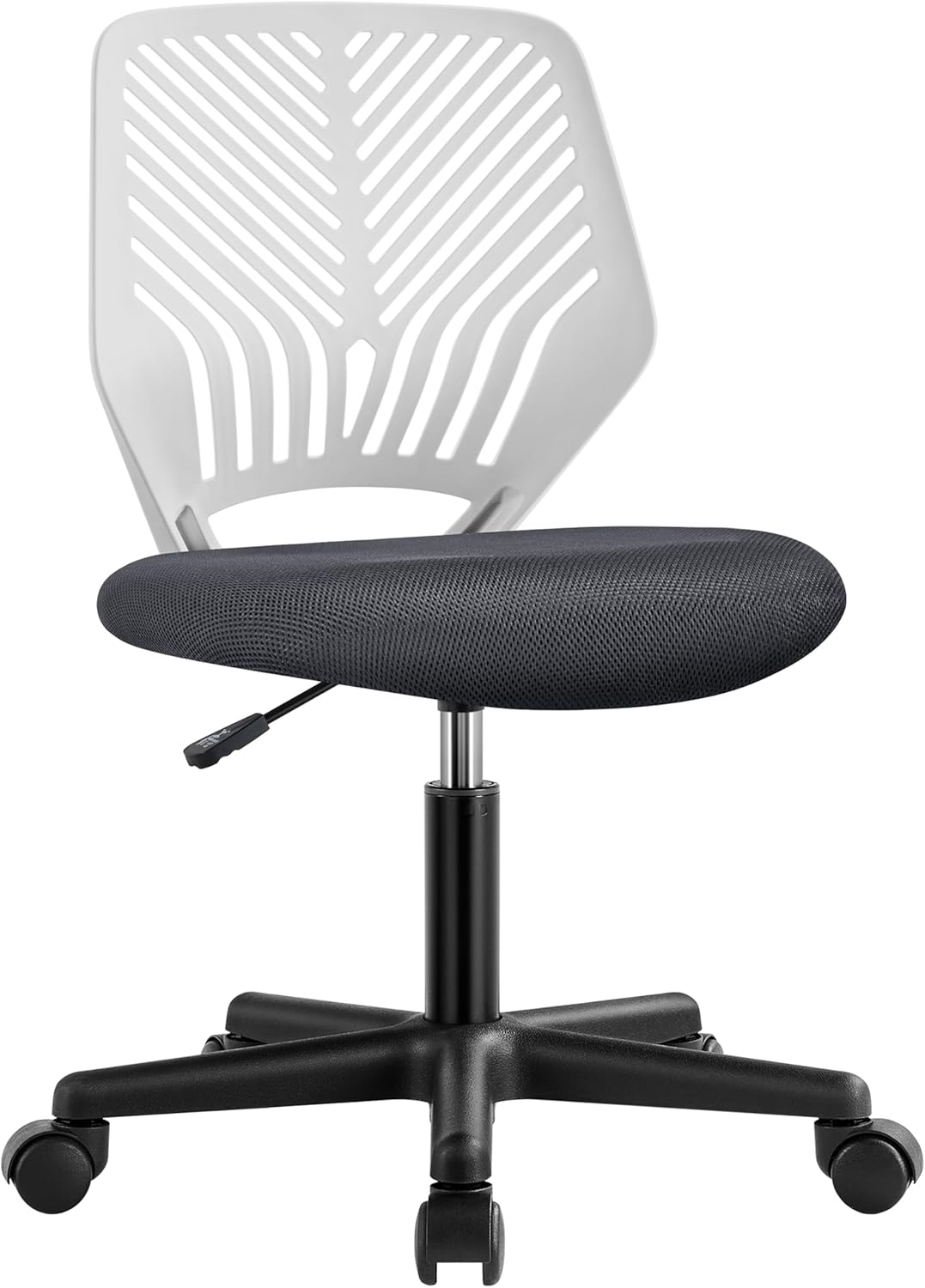 Yaheetech Bürostuhl Ergonomisch Schreibtischstuhl ohne Armlehnen Drehstuhl mit Rücklehne Arbeitsstuh
