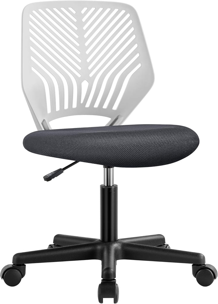 Yaheetech Bürostuhl Ergonomisch Schreibtischstuhl ohne Armlehnen Drehstuhl mit Rücklehne Arbeitsstuh