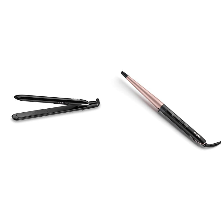 Babyliss Sleek Finish 230 Glätteisen 180°C - 230°C mit Abschaltautomatik ST255E & Rose Quartz Conica