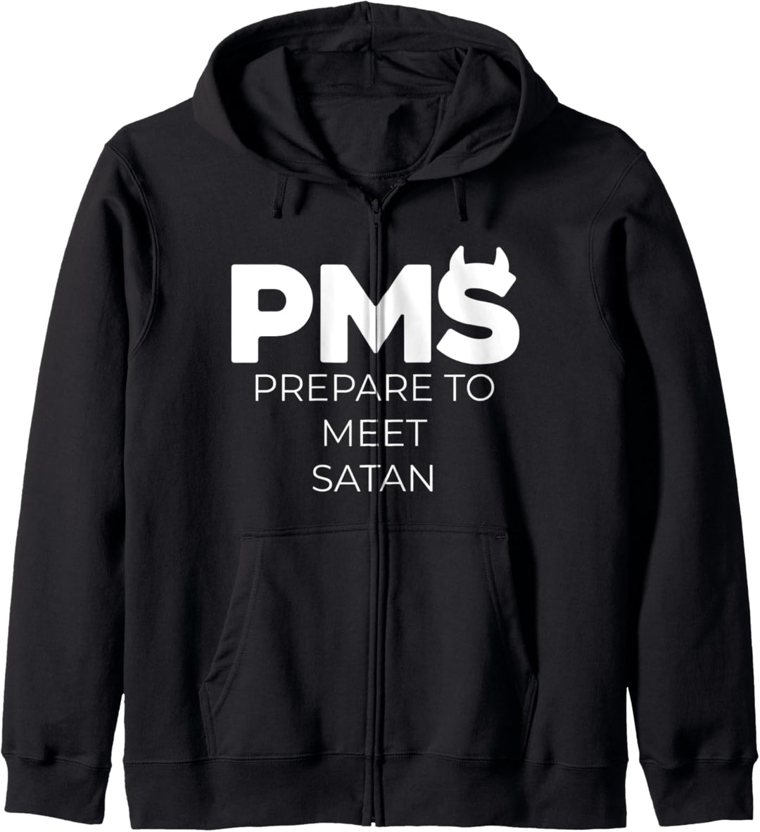 PMS bereitet sich auf die Satan-Menstruation vor Kapuzenjacke