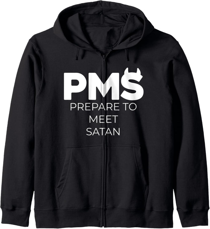 PMS bereitet sich auf die Satan-Menstruation vor Kapuzenjacke