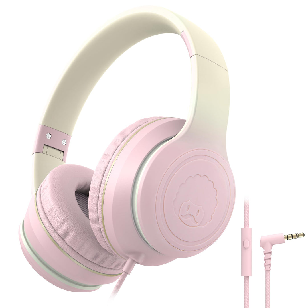 RockPapa L22 Kinder kopfhörer, Kabel Kopfhörer für Kinder, 3,5 mm Aux Jack, Verstellbares Stirnband