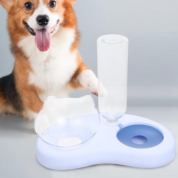 NUOBESTY Automatischer Wasserspender mit 500ml Fassungsvermögen Futternapf für Katzen und Hunde aus