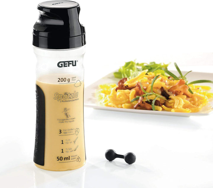 Gefu 10800 Crêpes- Und Spätzle-Mix Twister, Silber, Ø 7,9 cm, 23,9 cm