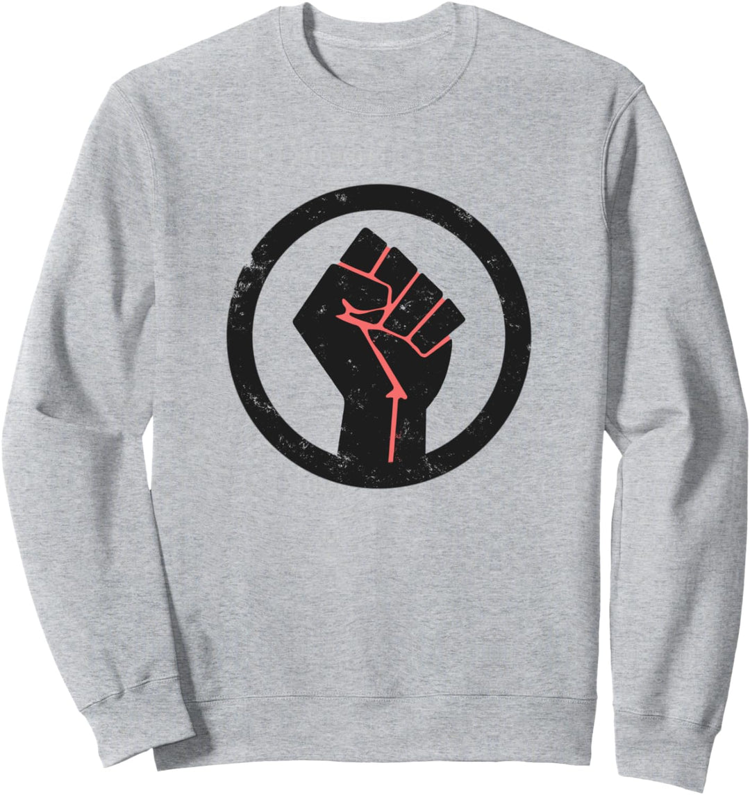 Black Lives Matter Faust Power Fist BLM Sweatshirt