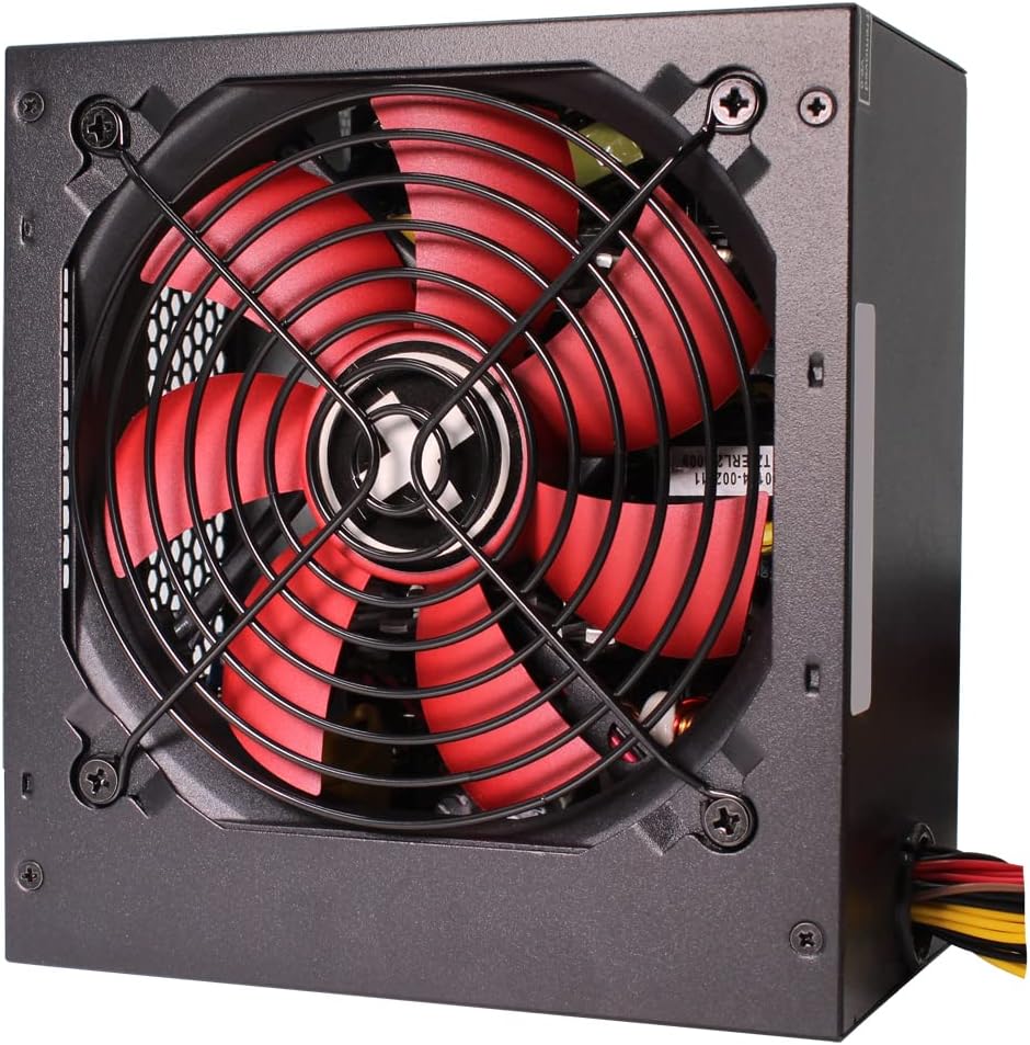 Xilence XP600R6 PC Netzteil, 600W Peak Power, ATX, rot/schwarz