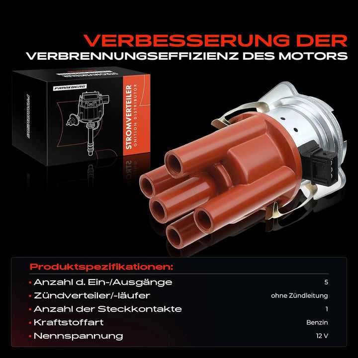Frankberg Zündverteiler Verteiler Kappe Kompatibel mit Astra F 1991-1998 Corsa A 1989-1993 Corsa B 1