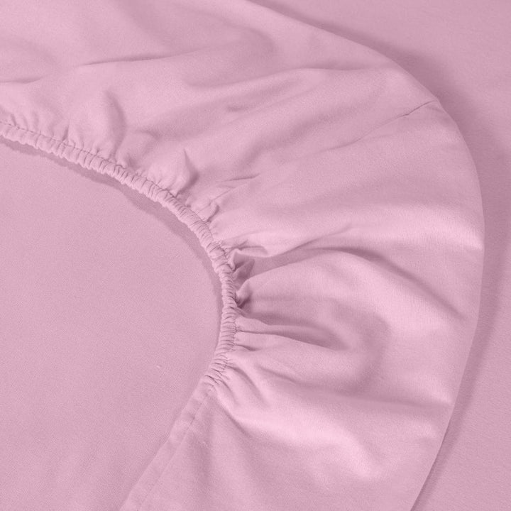 Caleffi - Bettwäsche einfarbig Flanell einfarbig für Einzelbett Rosa, Einzelbett Rosa