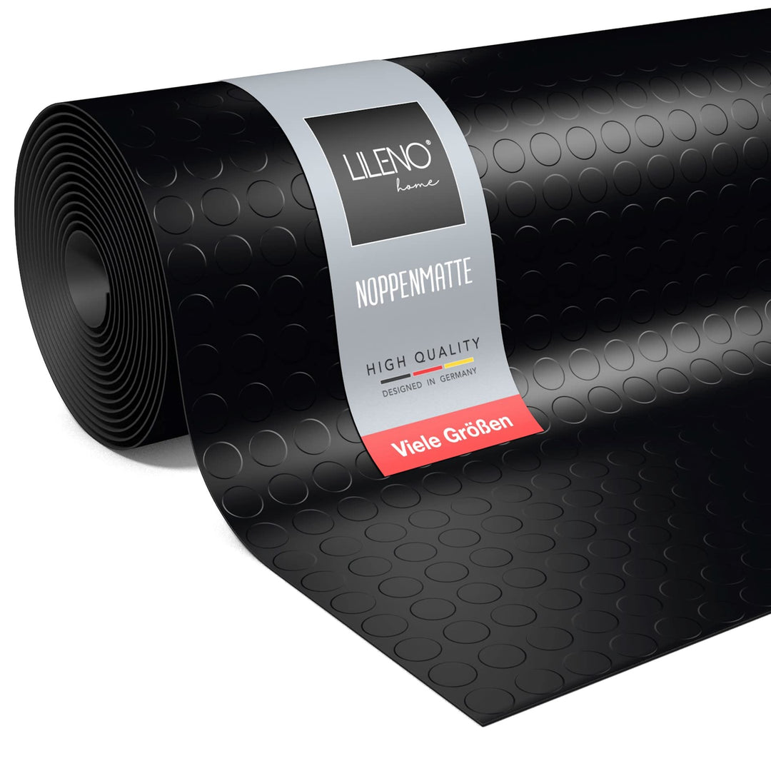 LILENO HOME Noppen Gummimatte Meterware 1000x100 cm (2x5m) - Gummiläufer Noppenmatte (3mm) als Werks