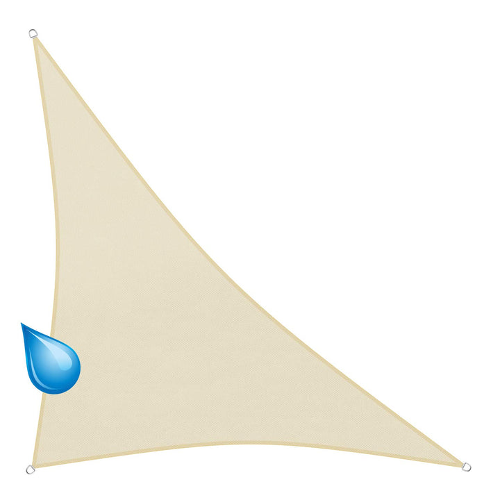sunprotect 83278 wasserabweisend Sonnensegel Hydro, 3,6 x 3,6 x 5 m, 90° Grad Dreieck, wasserabweise