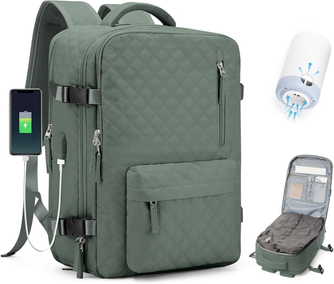 BJLFS Vakuum Rucksack Handgepäck Flugzeug Ryanair 40x20x25 Rucksack mit pumpe Airback-Handgepäck Dam