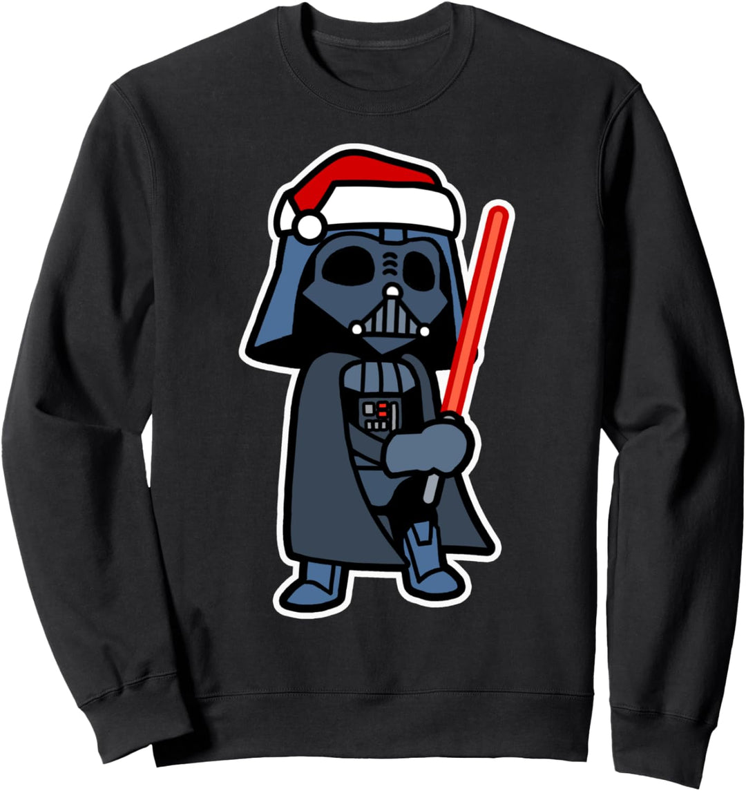 Star Wars Darth Vader Saber Santa Hat Christmas Cartoon Sweatshirt
