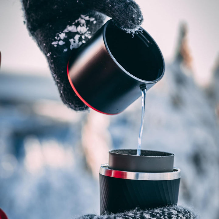 Klassic All-in-One Kaffeepresse von Cafflano Tragbar Cafflano Klassic - Red, Cafflano Klassic - Red