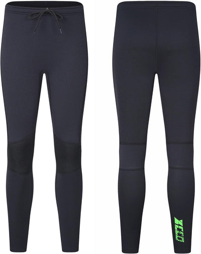 ZCCO Herren und Damen Neoprenhose, 1,5mm/3mmLange Neoprenhose, Tauchhose zum Surfen, Kajakfahren, Sc