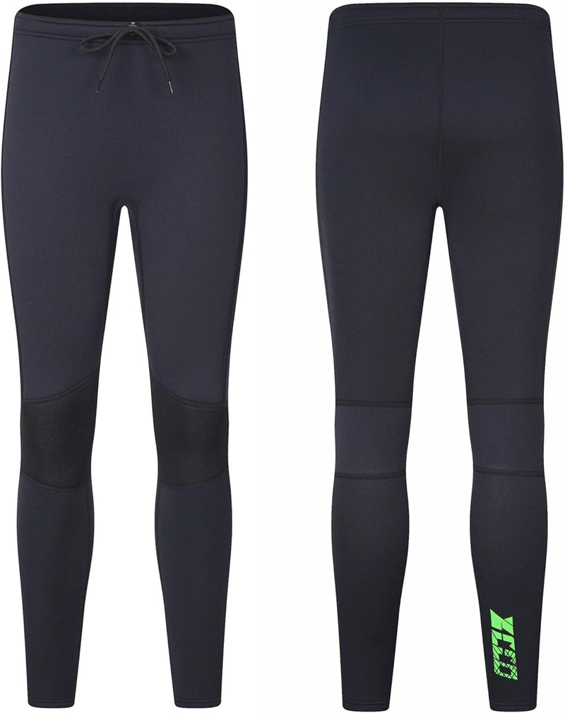 ZCCO Herren und Damen Neoprenhose, 1,5mm/3mmLange Neoprenhose, Tauchhose zum Surfen, Kajakfahren, Sc