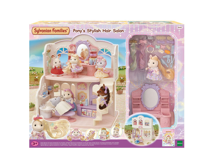 Sylvanian Families 5642 Pony Friseursalon mit Figur - Puppenhaus Spielset