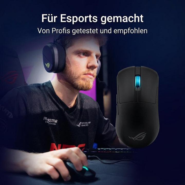 ASUS ROG Harpe Ace Mini ultraleichte E-Sport Gaming Maus (49 Gramm, ROG Micro-Switches, SpeedNova-Wi