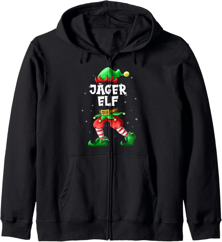Jäger Elf Partnerlook Familien Outfit Weihnachten Kapuzenjacke