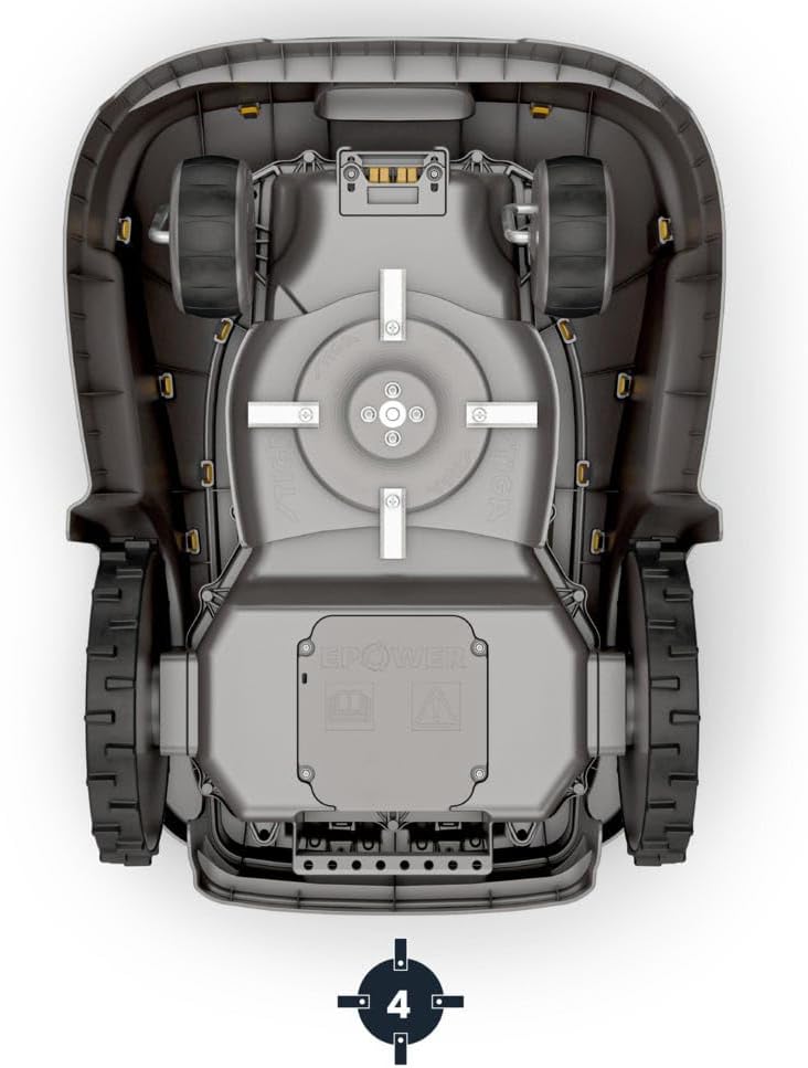 STIGA A1000 Autonomer Rasenmäher Roboter. Mähroboter ohne Begrenzungskabel (max. 1400m2). App-Steuer