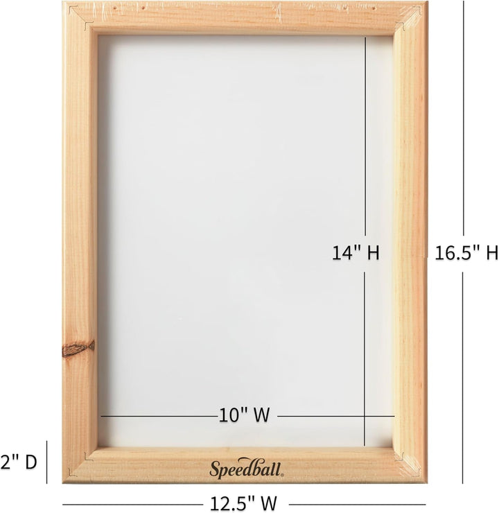 Speedball Assembled Frame W/Fabric 110 Monofilament Screen-10"X14" 10-Inch-by-14-Inch, 10-Inch-by-14