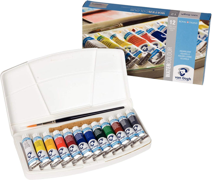 Van Gogh Talens Watercolor 10 ml, 12 Tube Pocket Box Set by Talens