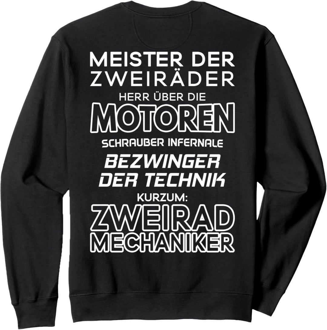 Meister Der Zweiräder Zweiradmechaniker Sweatshirt