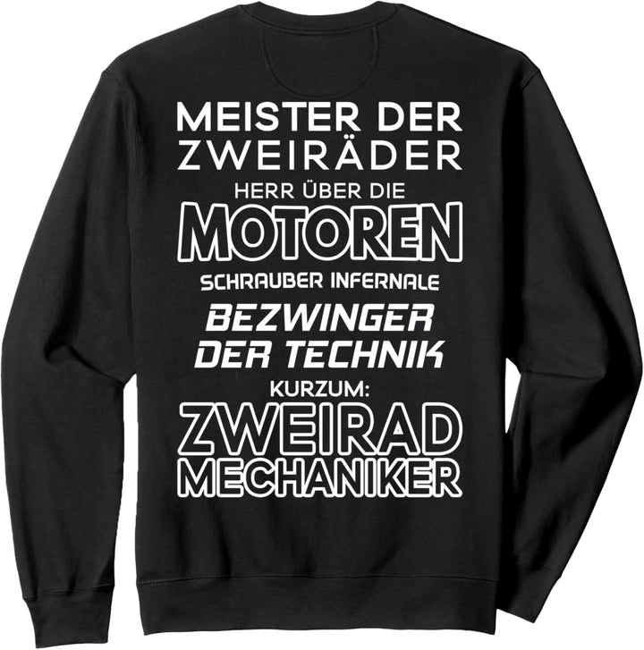 Meister Der Zweiräder Zweiradmechaniker Sweatshirt