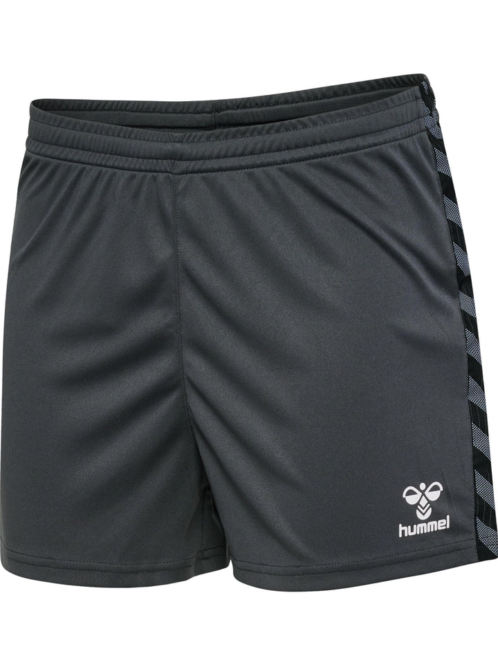 hummel Damen Shorts Hmlauthentic Pl Shorts Woman XS Asphalt, XS Asphalt