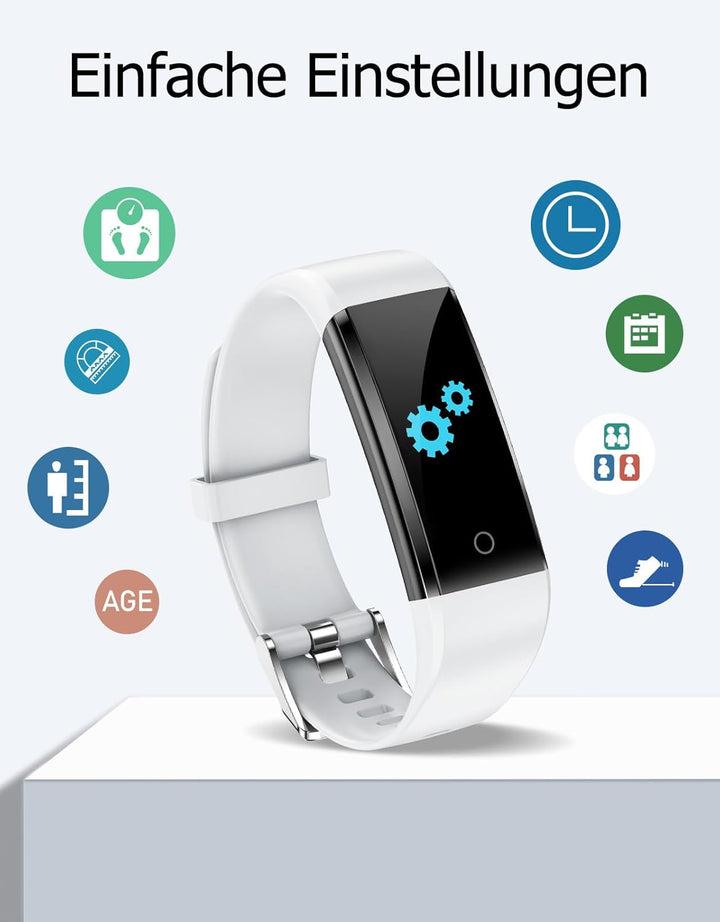 GRV Schrittzähler Uhr Ohne Bluetooth/App/Handy für Damen und Heren,Kinder Fitness Tracker Fitnessuhr