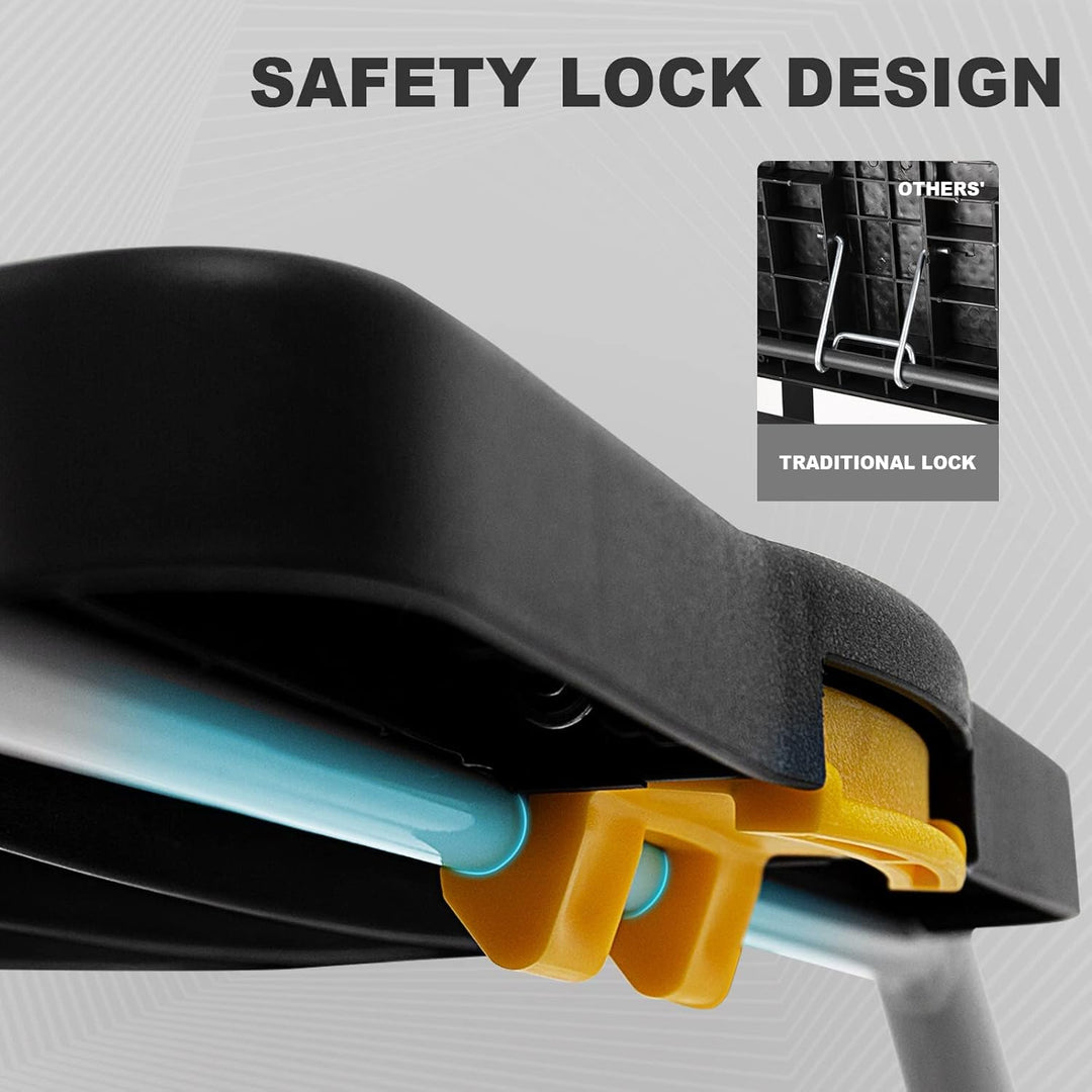 HBTower Leiter 3 Stufen, Klappstufen mit Breitem Anti-Rutsch-Pedal, Stabiler Praktischer Handgriff,