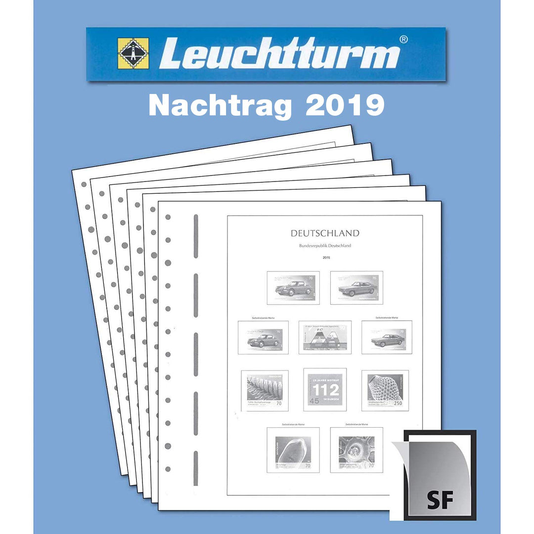 Leuchtturm 362462 SF-Nachtrag Bundesrepublik Deutschland 2019 inklusive SF-Schutztaschen