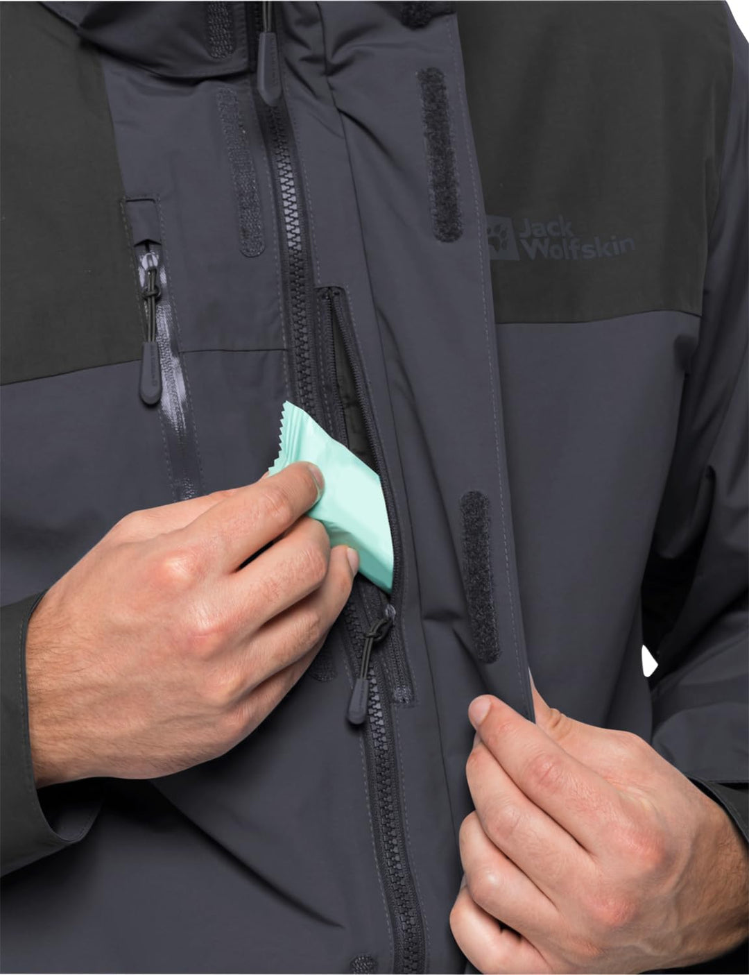 Jack Wolfskin Herren Jasper Flex Men Wetterschutzjacke L ebony, L ebony