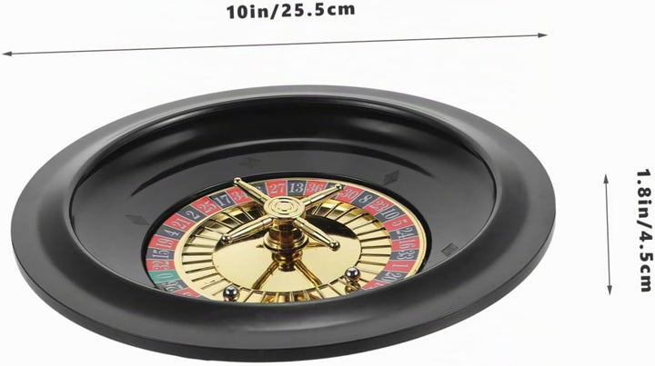 Garneck 10-Zoll Für Spiele - Professionelles Roulette Spiel Set Für Heimspiel Und Partys Ideal Für P
