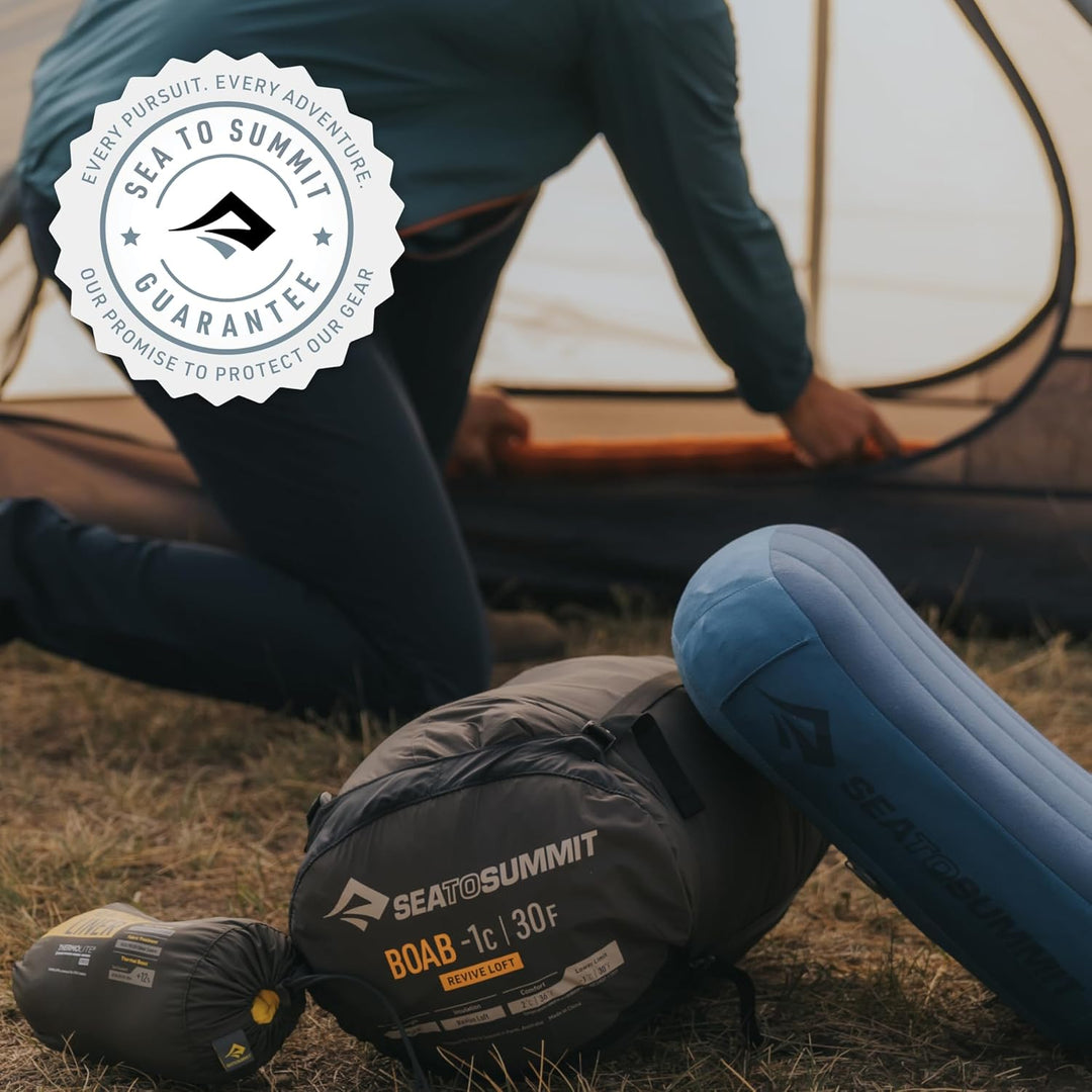 SEA TO SUMMIT - Boab Schlafsack aus Kunstfaser (–1 °C) - Rechteckig - Durchgehender Reissverschluss