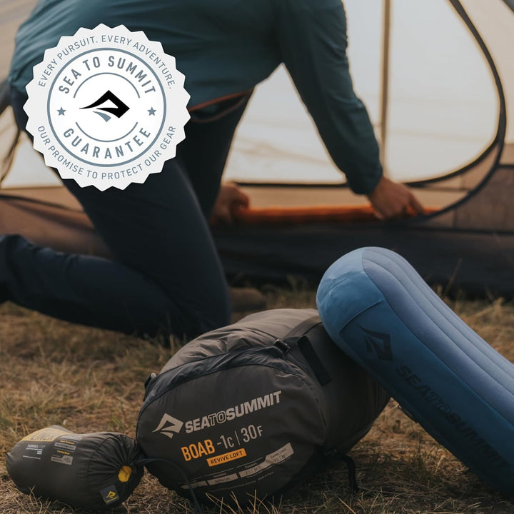 SEA TO SUMMIT - Boab Schlafsack aus Kunstfaser (–1 °C) - Rechteckig - Durchgehender Reissverschluss