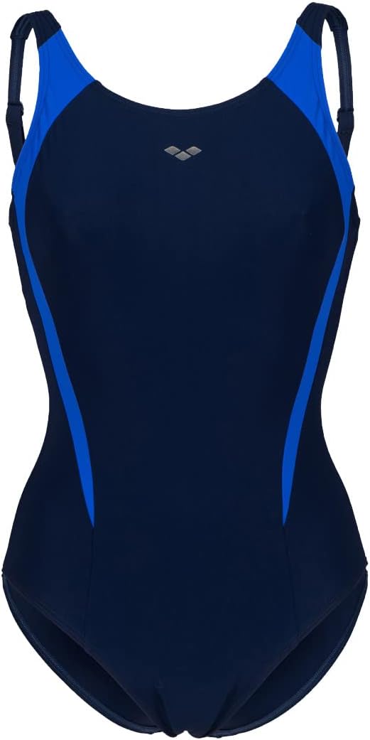 ARENA Damen Women's Bodylift Swimsuit Lola U Back Panel Badeanzüge (1er Pack) 38 Navy-bright Blue, 3