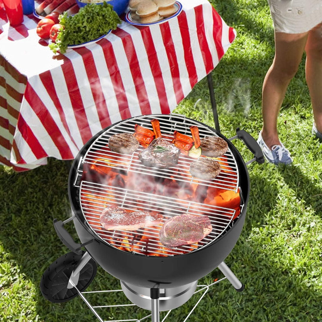 Onlyfire Grillrost Kochsystem für Weber 57 cm Kugel-Holzkohlegrill, Grill zubehör für Low & Slow Coo