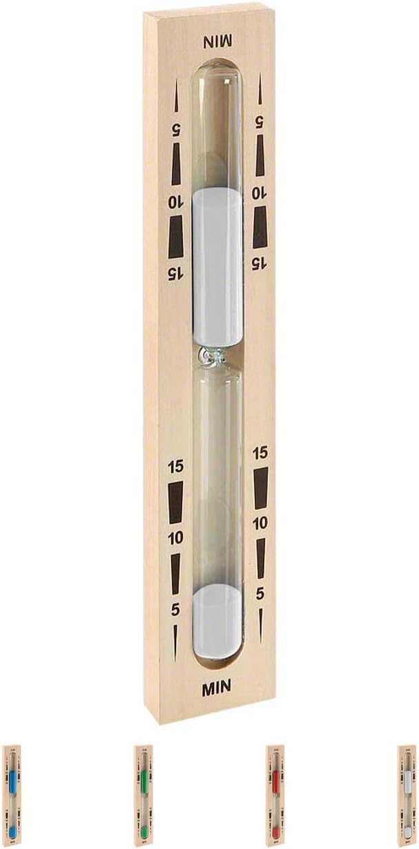 Sauna-Sanduhr aus Holz, Sauna Uhr, Saunazubehör, Zeitanzeige, Eieruhr, Saunauhr