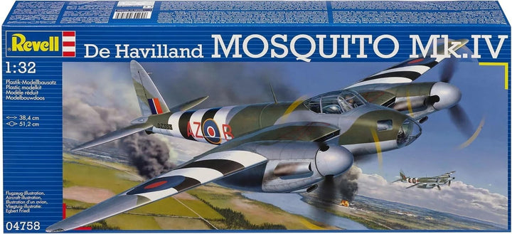 Revell Modellbausatz Flugzeug 1:32 - De Havilland MOSQUITO MK.IV im Massstab 1:32, Level 4, original