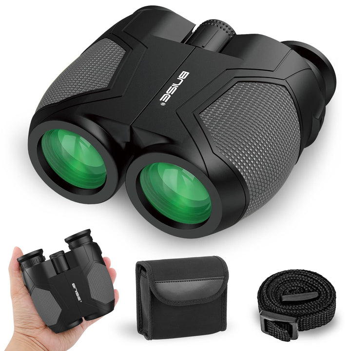 12x25 Kompaktes Fernglas für Erwachsene und Kinder, kleines Fernglas mit Low Light Vision für Vogelb