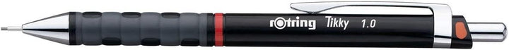 rOtring Tikky-Druckbleistift, farblich gekennzeichnet, 1 mm, schwarzer Schaft, 12er-Box 12er-Box HB