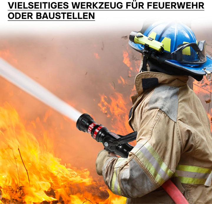 Wiltec Hohlstrahlrohr mit 150/200/350/450 l/min, C Storzkupplung und stufenloser Sprühstrahlverstell