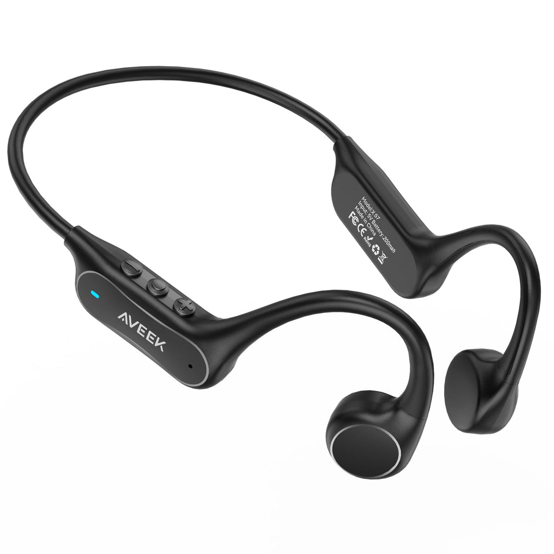 Aveek Knochenschall Kopfhörer Bluetooth 6.0, Open-Ear Kopfhörer mit 8h Akku, Bone Conduction Headpho
