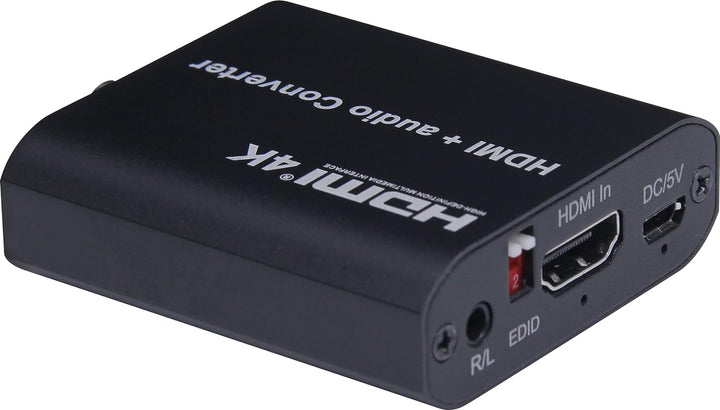 PremiumCord HDMI 4K Audio Extractor mit Audiotrennung auf Stereoklinke, SPDIF Toslink, RCA Cinch, Fa