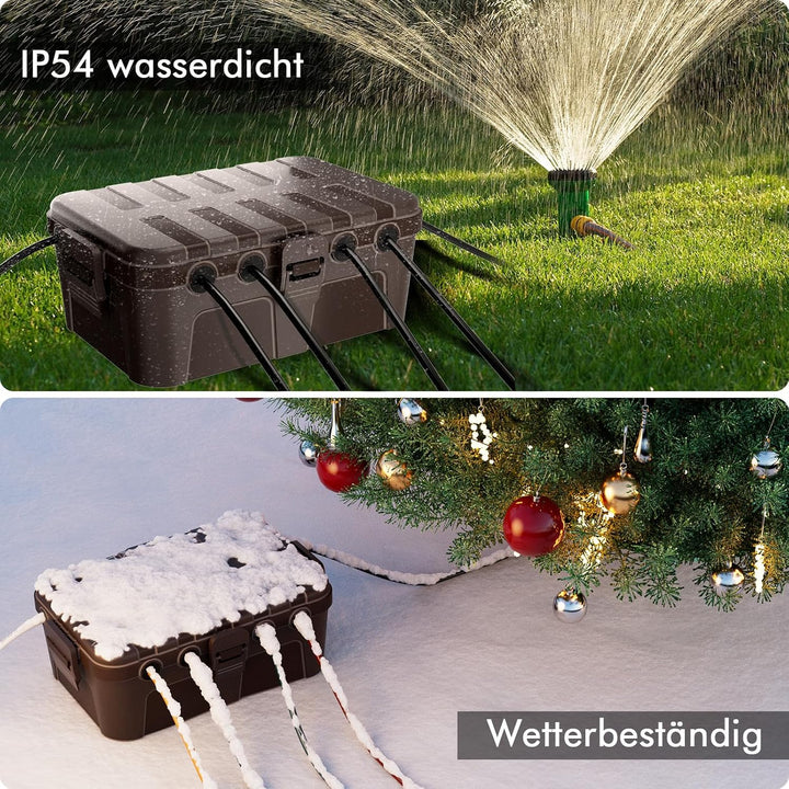 RESTMO Extra grosse wasserdichte Kabelbox, IP54 wasserdicht, Outdoor-Kabelsicherheitsbox, wetterfest